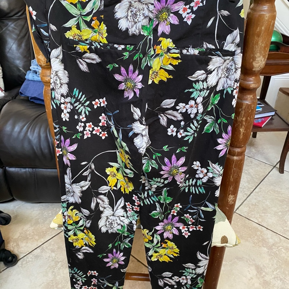 H&M Floral Slacks Size 4 - Picture 2 of 2